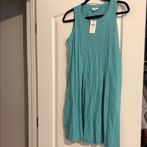 J. Jill Teal Sleeveless Mini Dress